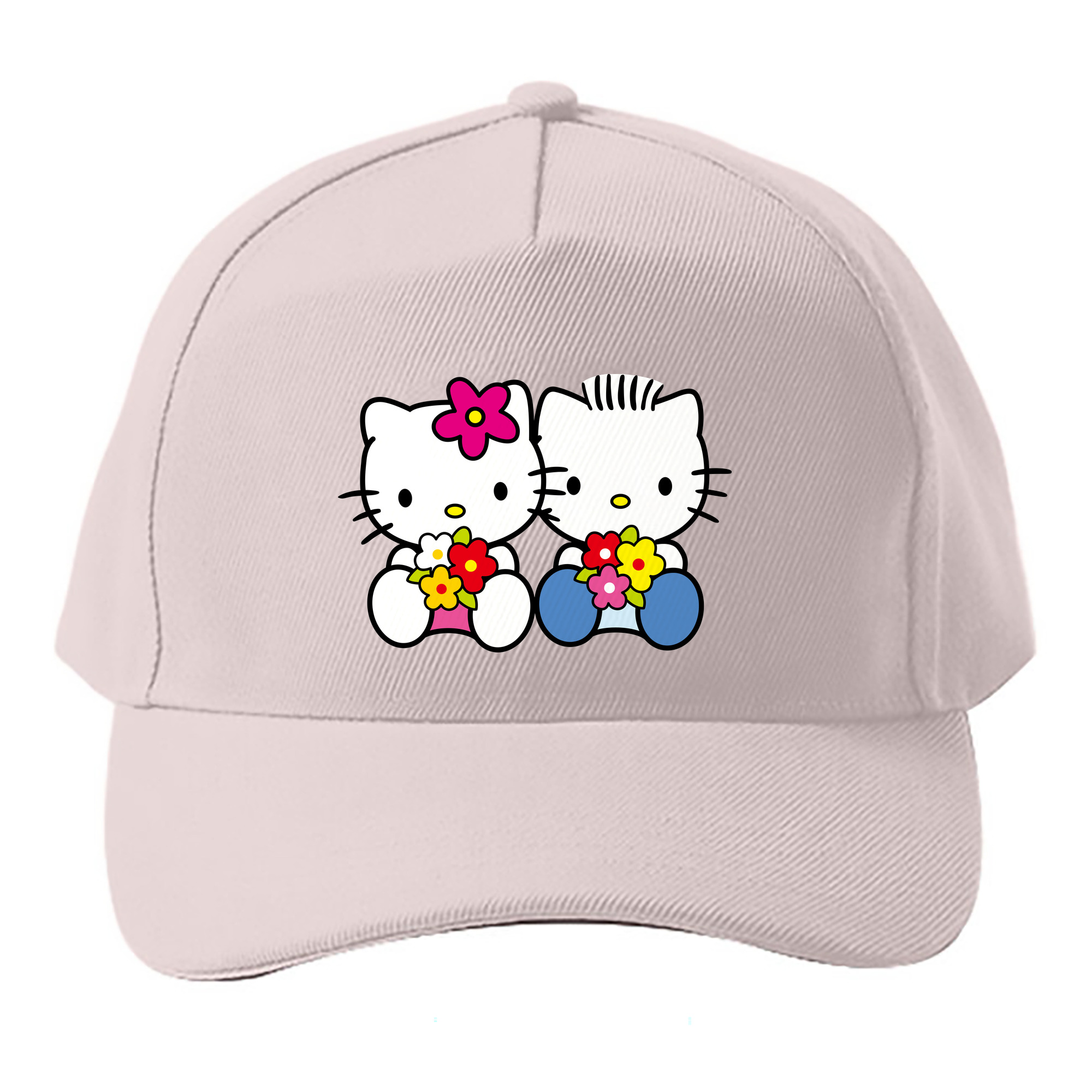 （画像用） Hello Kitty ハローキティ ベースボールキャップ 綿100％ 男女兼用 帽子 スポーツ